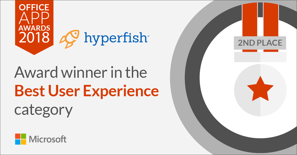 Hyperfish takes 2nd place in best User Experience at Office App Awards